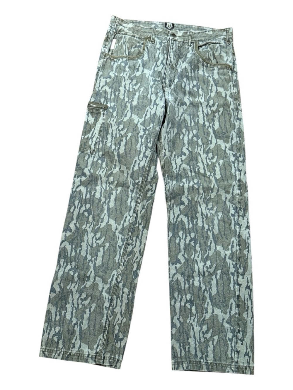 Game Winner Camo Pants Mens 34 Hunting Cargo Pants Mossy Oak Style Outdoor